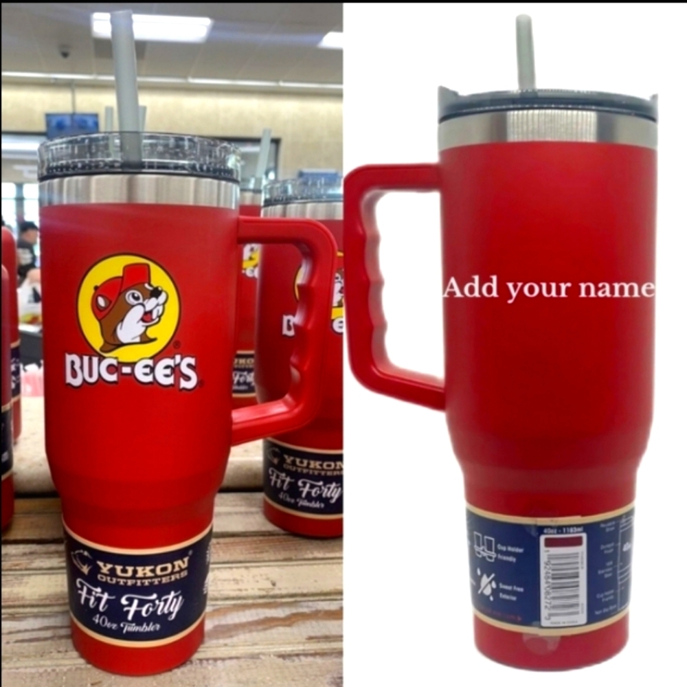 Personalized Buc-ee's 40oz Tumbler - Add Your Name, 5 Font Options!